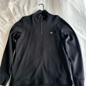 Lacoste Men's Black Zip-Up Sweater